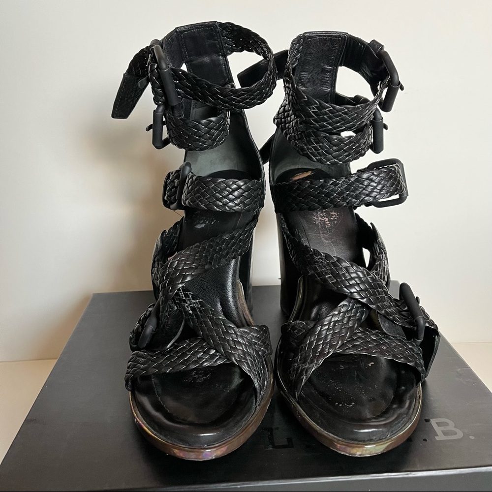 Alexander Wang strappy black heels size 38